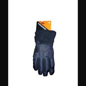 Hawke & Co Mens Black Fleece Size S/M Cold Weather Gloves NWT